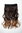 Hairpiece Half-Wig 5 Microclip Clip-In Extension long curls two colours mix dark brown gold brown