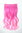 Halfwig 5 Micro Clip-In Extension long curled two bright colours mix light pink & neon pink 20"