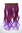 Halfwig 5 Micro Clip-In Extension long curled bright colours mix purple burgundy neon violett 20"
