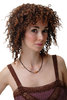 Wig Afro Caribbean kinks curls Volume brown highlights 4127-430T