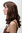 Wig Medium Length Bangs Brown Wavy Curled Tips YZF-4382-8