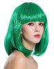Lady Wig Disco bob longbob shoulder length bangs green 0073-3-PC18