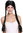 Lady Party Wig Fancy Dress black long braided pigtails queues girly Lolita Schoolgirl  90958-ZA103