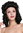 Lady Party Wig Baroque Renaissance Colonial Era black curls coils strands 91022-ZA103