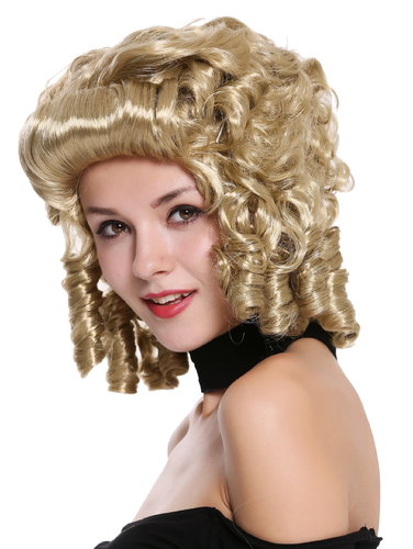 Lady Party Wig Baroque Renaissance Colonial Era blond curls coils strands 91022-ZA89