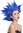 Lady Gents Man Party Wig Fancy Dress Demo Flower Fairy Pixie blue teased high 91062-PC3
