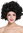 Lady Party Wig Fancy Dress black shoulder length curly 80s Soap Star 91074-ZA103