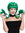 Wig Lady Women Cosplay Naughty Sassy Lolita stiff braided plaits green bangs DDH-T8175-PC18