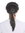 Wig baroque Lord Judge Poet Noble black curls ponytail  DH1126-P103