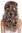 Lady Party Wig very long wild teased wavy brown gray mix 80s Diva Vamp DH6184-ZA6A/ZA63