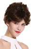 DW-2740-2BT30 Lady Quality Wig short curled curls chestnut brown mix