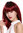 Lady Quality Wig short shoulder length Bob Longbob sexy bangs fringe straight black red mix 15"