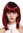 Lady Quality Wig short shoulder length Bob Longbob sexy bangs fringe straight black red mix 15"