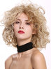 DW-2698 Lady Quality Wig short shoulder-length wild curls curly voluminous mixed blond