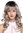 1002A-YS1+101 Lady Quality Wig Long Curls Bangs Fringe curled Ombre Black Silver Gray 22"