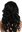 DW1948-220-1 Lady Quality Wig long wavy parting teased volume black Diva 20"