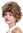 M-270-12SP16 Lady Quality Wig short wild teased voluminous 80s streaked brown blond