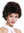 M-270-2BH30 Lady Quality Wig short wild teased voluminous 80s streaked chestnut brown mix