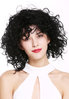 DW-2698-1 Lady Quality Wig short shoulder-length wild curls curly voluminous deep black