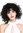 DW-2698-1 Lady Quality Wig short shoulder-length wild curls curly voluminous deep black