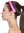 Geflochtenes breites Haarband Rosa CXT-005-309