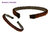 CXT-003-003 hair loop Alice band plaited traditional 0.6 inches wide braid slim dark brown