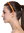 CXT-004-388 hair loop Alice band plaited traditional 0.5 inches wide braid slim orange