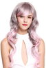 ZM-1666 Fairytale Lady Quality Cosplay Wig long wavy gray pink mix