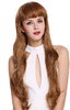 6029-201 Lady Quality Wig very long wavy fringe bangs mixed blond