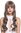 Z3013-1718 Lady Quality Wig long bangs fringe wavy streaked brown copper and silver gray mix