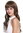 87112-10/24 Lady Quality Wig long bangs fringe wavy wave brown ash blond streaked mix