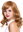 LHT-13-27 Lady Quality Wig medium lengh straight curled tips ringlets strawberry blond