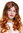 SA097 Lady Quality Wig long curled curls parting Ombre brown red mix