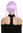 SA093 Lady Quality Cosplay Wig short bob with long, thin braided plaits light purple