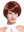 6082-350 Lady Quality Wig Longbob Bob short straight red copper red long fringe parted 12"
