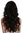 Quality wig long curly black copper-brown highlights lace front partial monofilament 25,5 inches