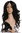 Quality wig long curly black copper-brown highlights lace front partial monofilament 25,5 inches