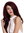 Quality women's wig beautiful long wavy parting lace front partial monofilament black red highlights