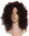 Quality women's wig lady lace front monofilament curls curly volume dark brown reddish brown mix