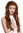 Quality women's wig lady lace front long copper-brown reddish blonde mix 27,5 inches