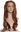 Quality women's wig lady lace front long copper-brown reddish blonde mix 27,5 inches