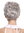 Quality women's wig men's wig human hair short wavy stylish silvery grey NG-HH-13-51