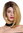 Quality women's wig lace front monofilament parting short sleek long bob ombre dark brown blonde