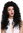 Quality women's wig lace front bushy curls Brazil Latina black lady LL006-LF-1B