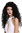 Quality women's wig lace front bushy curls Brazil Latina black lady LL006-LF-1B