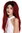 Quality women's wig lace front lady partial monofilament long sleek voluminous black red ombre