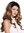 Quality women's wig partial monofilament parting long wavy slightly curly black brown blonde DW2596