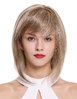 Quality women's wig lady partial- monofilament shoulder long long bob blonde highlights