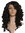 Quality women's wig lace front partial monofilament long baroque lady curls corkscrew curls black