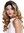 Quality wig lace front lady middle parting long curls Balayage highlights black blonde platinum